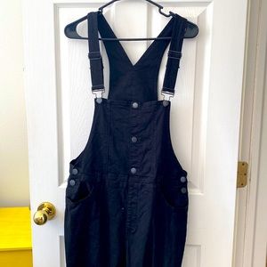 Black overalls w/ distressed knees